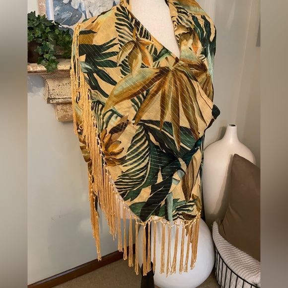 Farm Rio Tropical Fringe Sarong Wrap - Picture 5 of 5